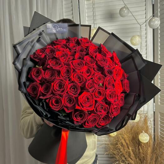 51 роза 60 см,ароматная