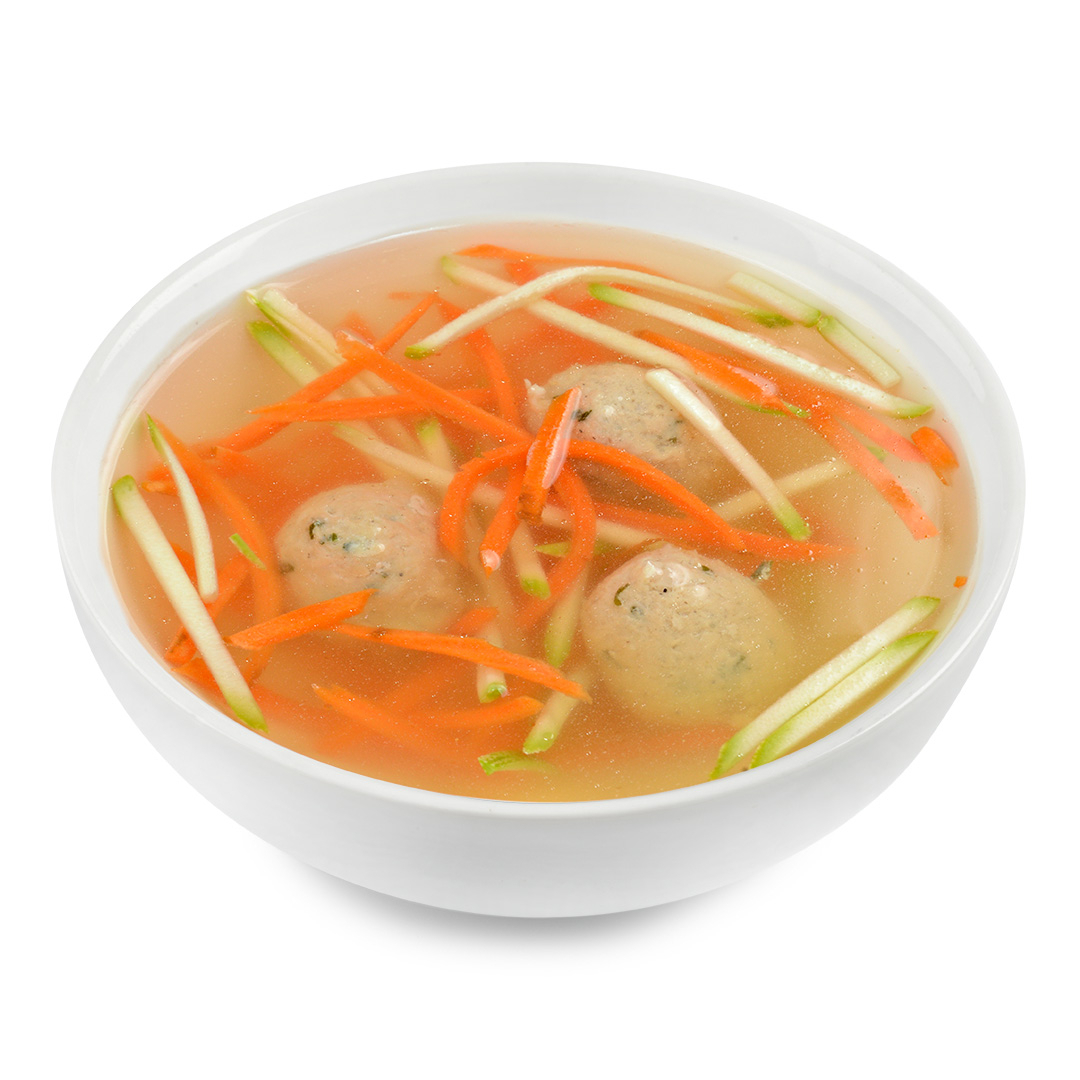 Суп куриный с фрикадельками