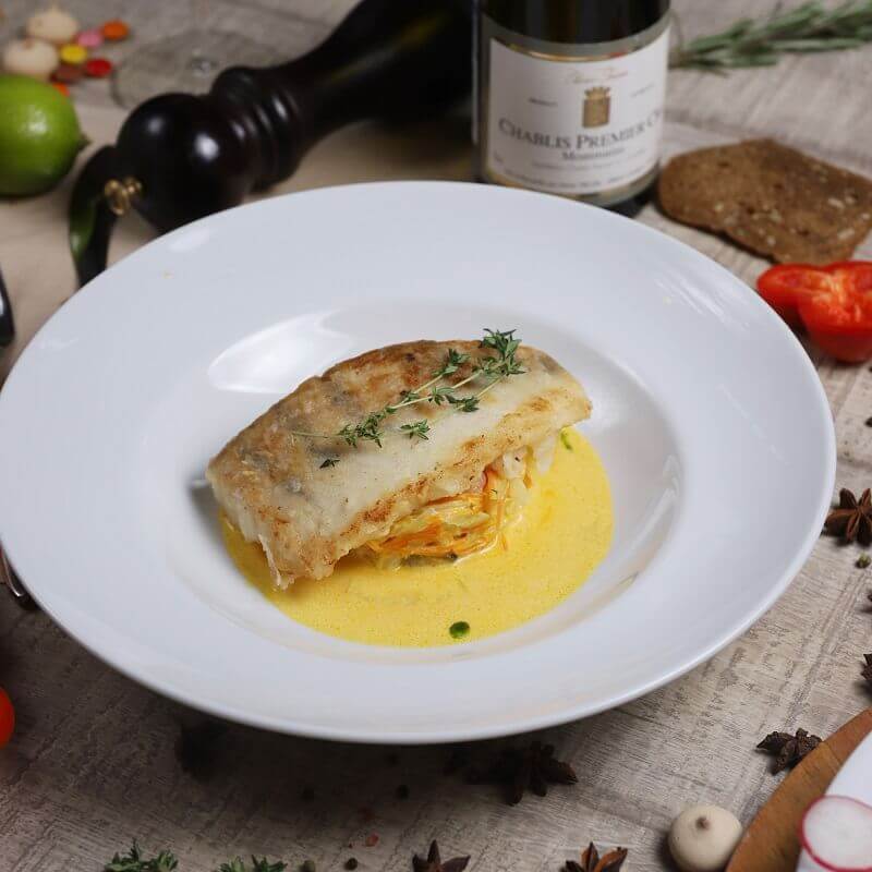 СУДАК С ОВОЩАМИ И КРЕВЕТКАМИ