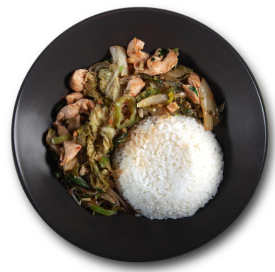 Рис кимчи с курицей