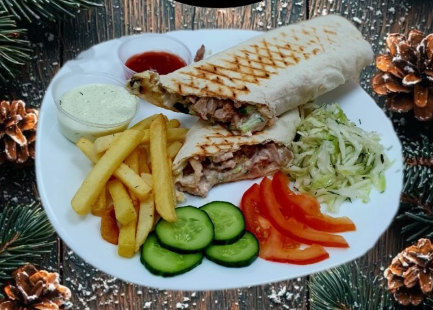 Шаурма на тарелке, 550 г.