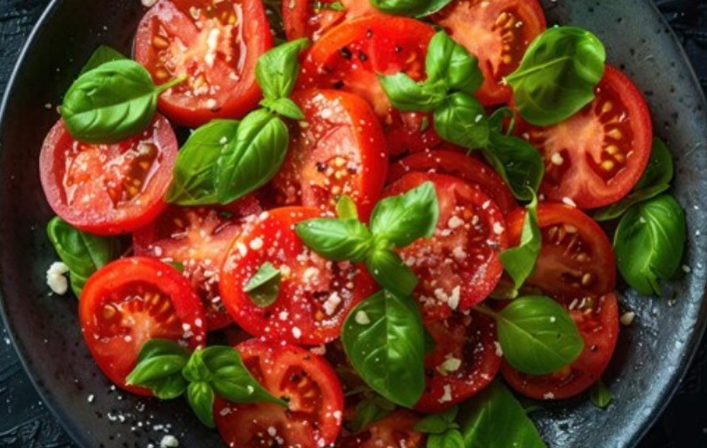Томаты с базиликом