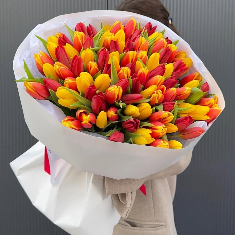 101 тюльпан круглая упаковка