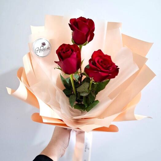 Букет-комплимент «Розочка» из роз в флорист.оформ.