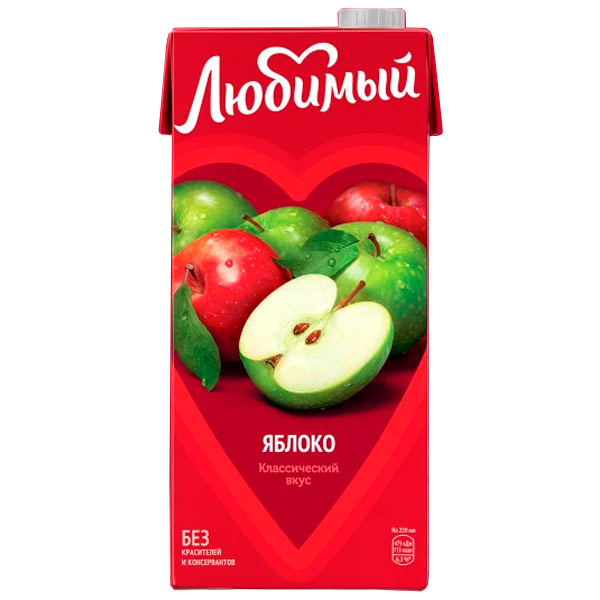 Сок Любимый Яблоко/0,95л