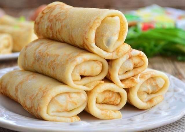 Блинчики с  мясом
