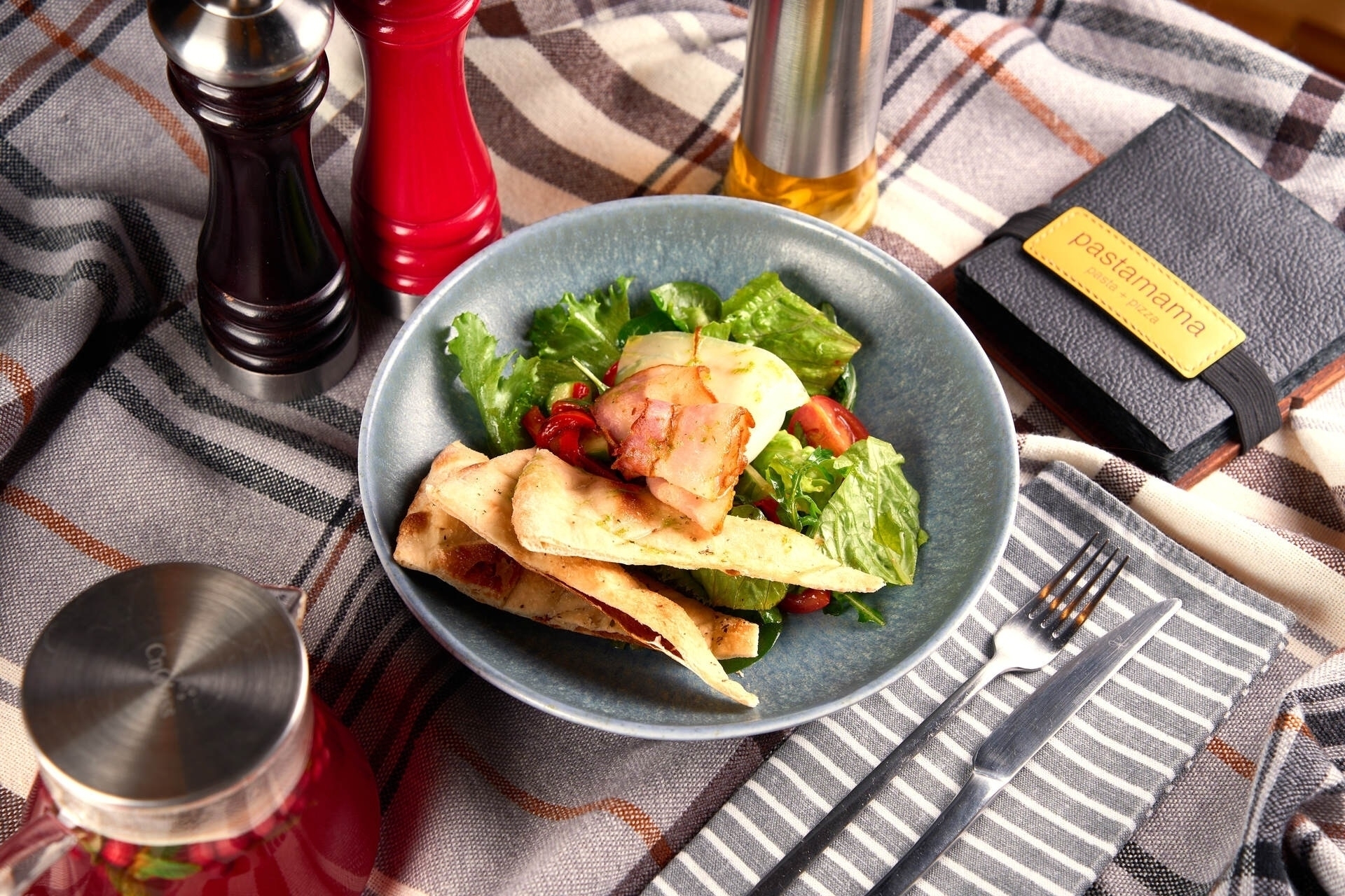 Салат Зеленый с беконом