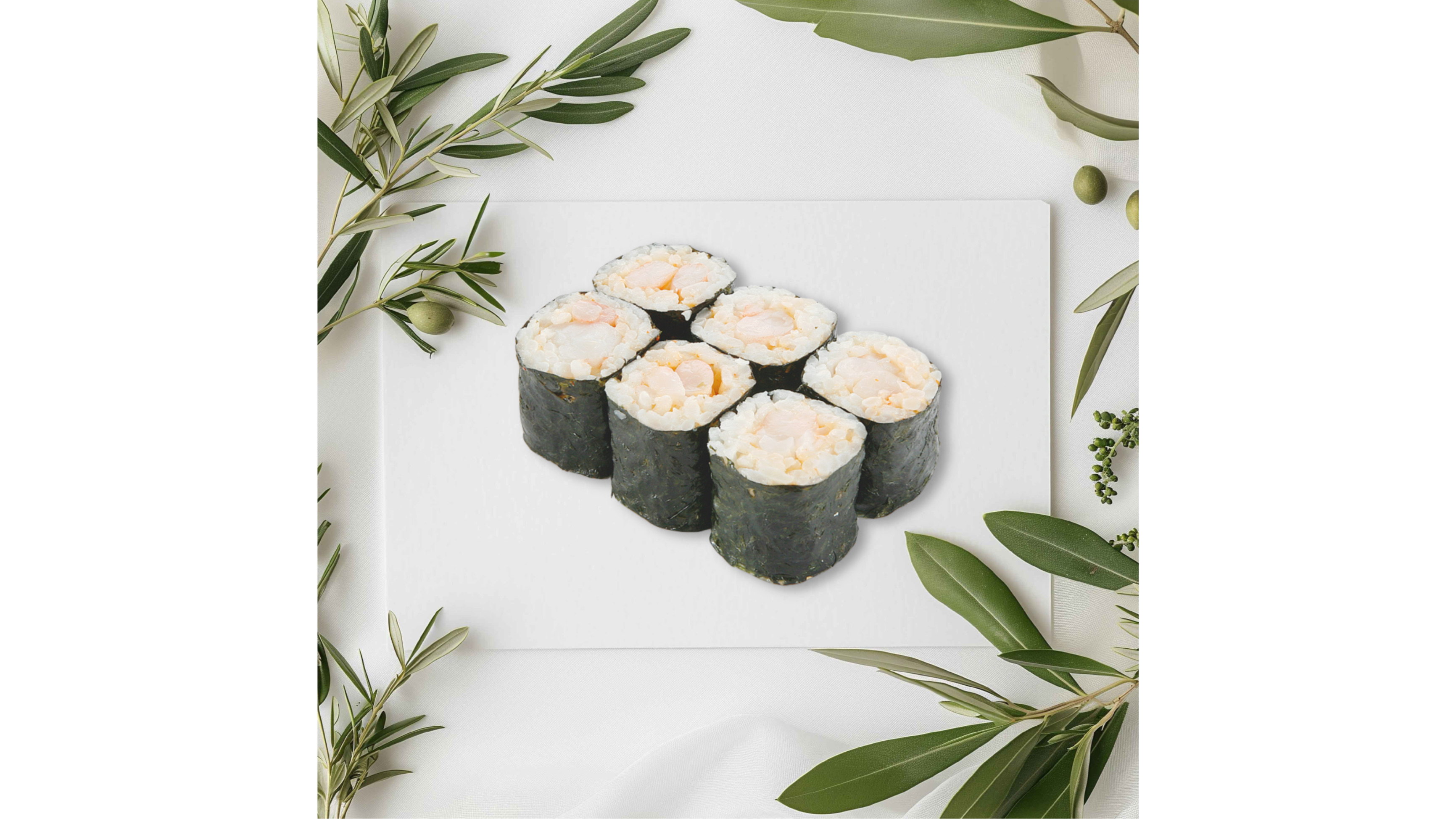 Хосомаки с креветкой 