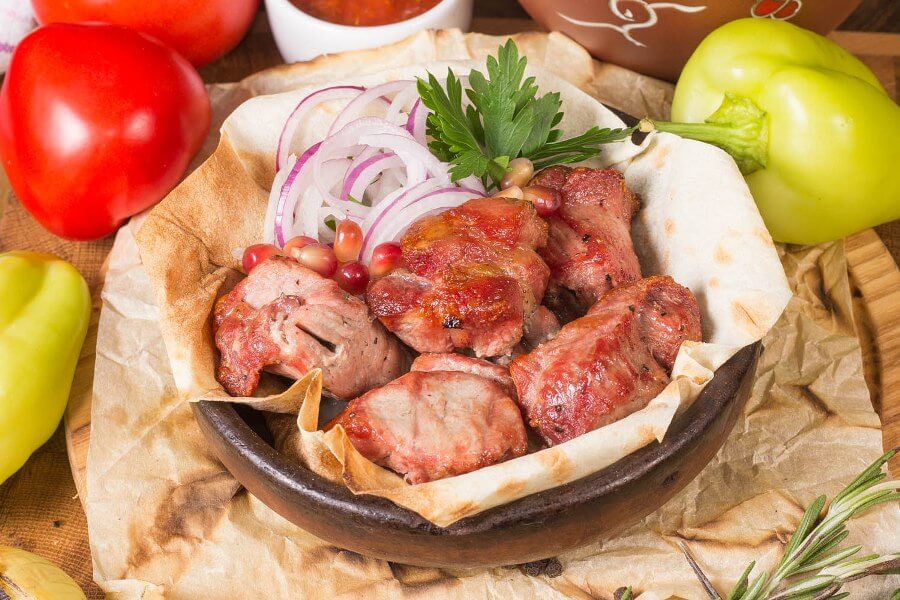 Шашлык из свиной шеи