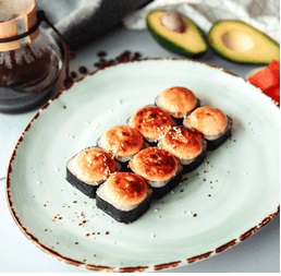 Запеченный с креветкой