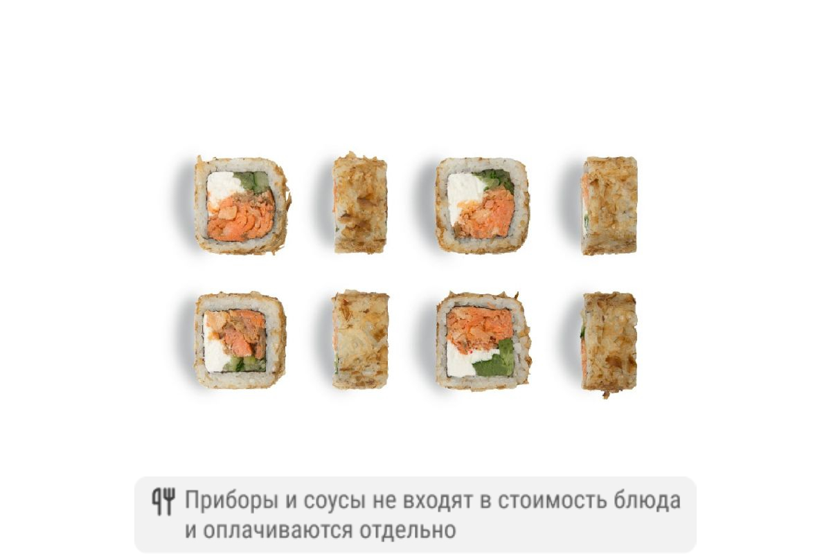 Ролл Бонито с жареным лососем