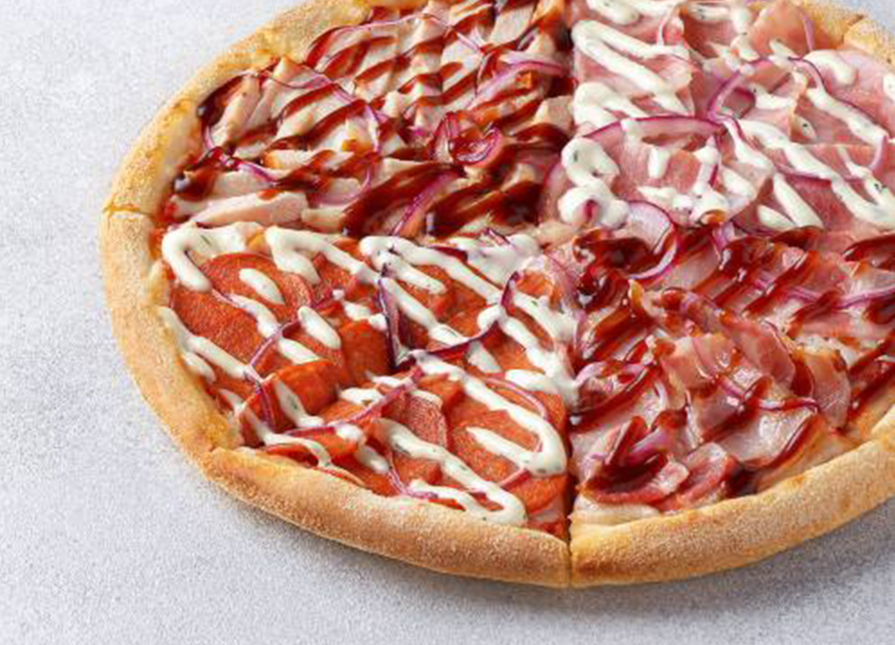 Пицца Четыре сезона 25 см на тонком