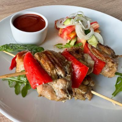 Куриный шашлык с болгарским перцем