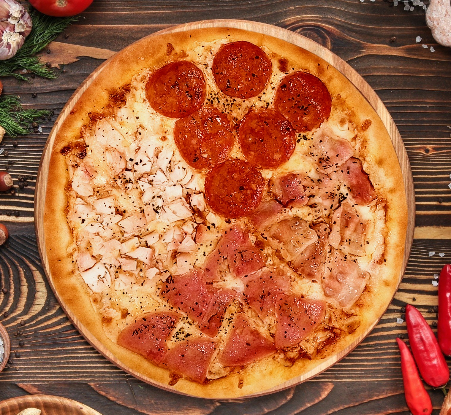 Пицца Мясное ассорти 33см