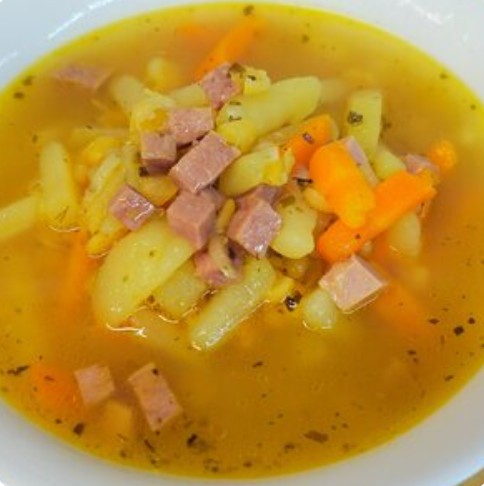 Суп гороховый с копченостями