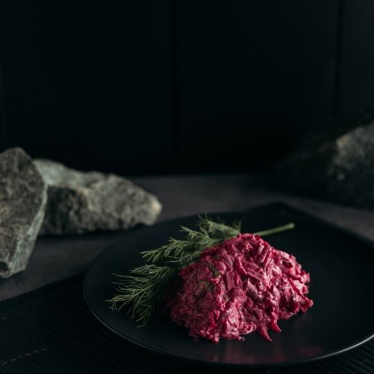 Свекла с чесноком
