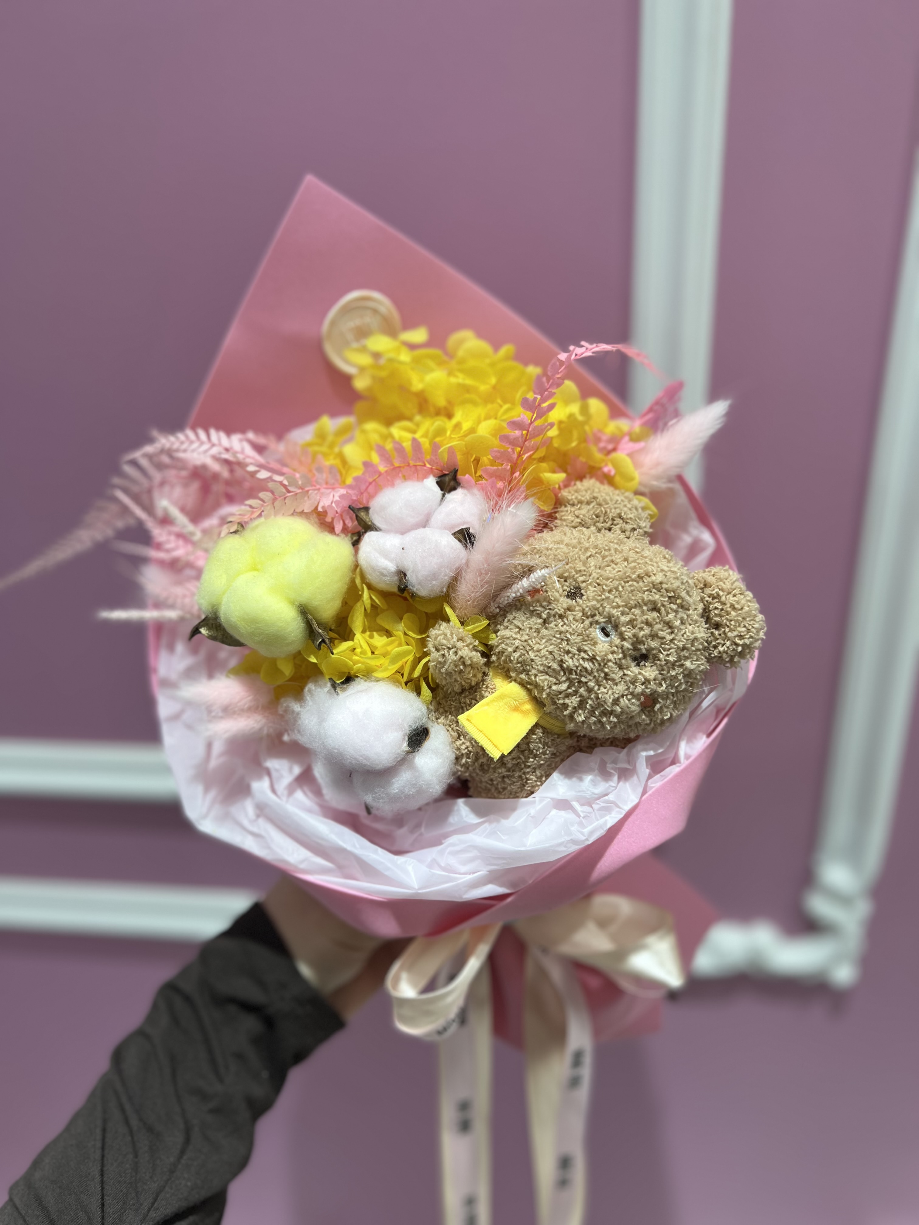 Букет из Стабилизированных цветов «Милота»