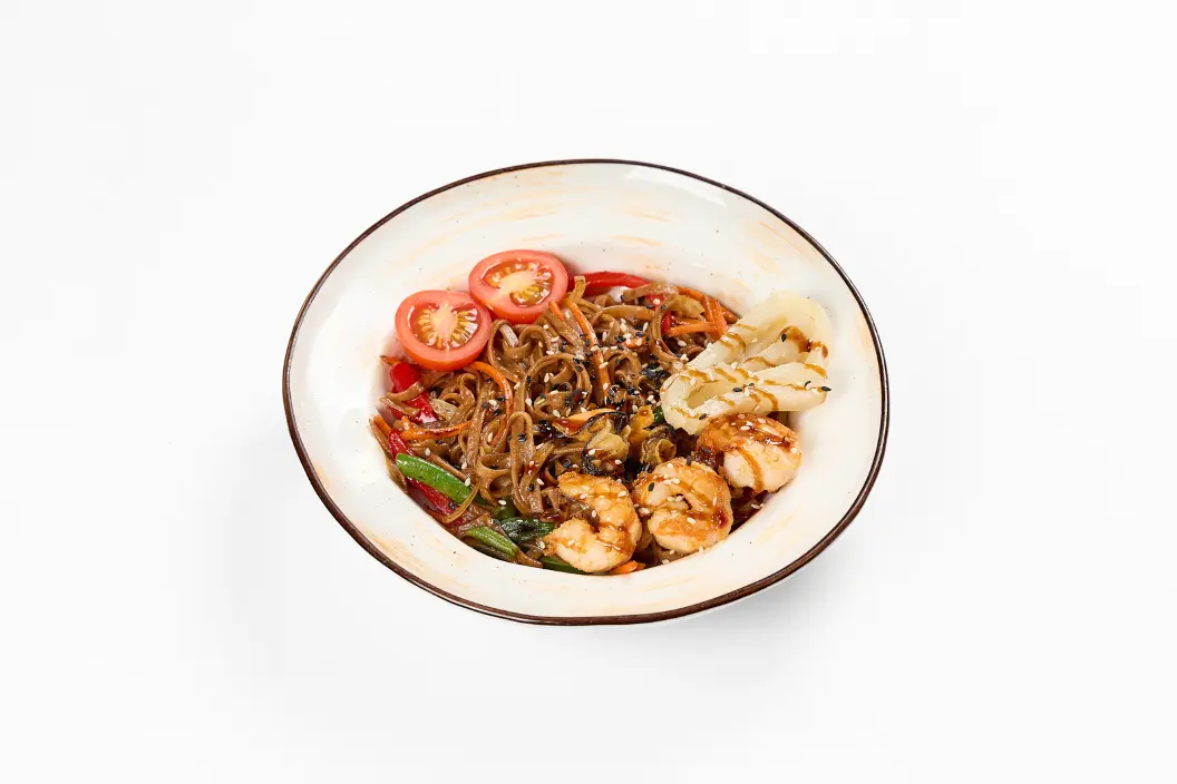 Удон с морепродуктами