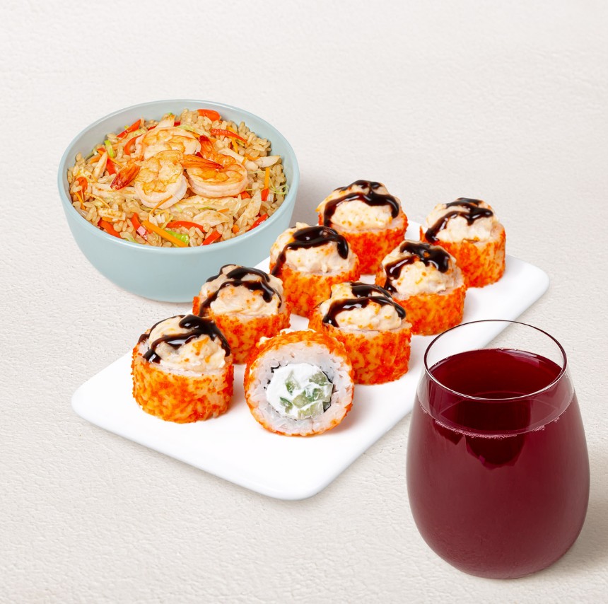 Бизнес-ланч Азиатский M с морсом