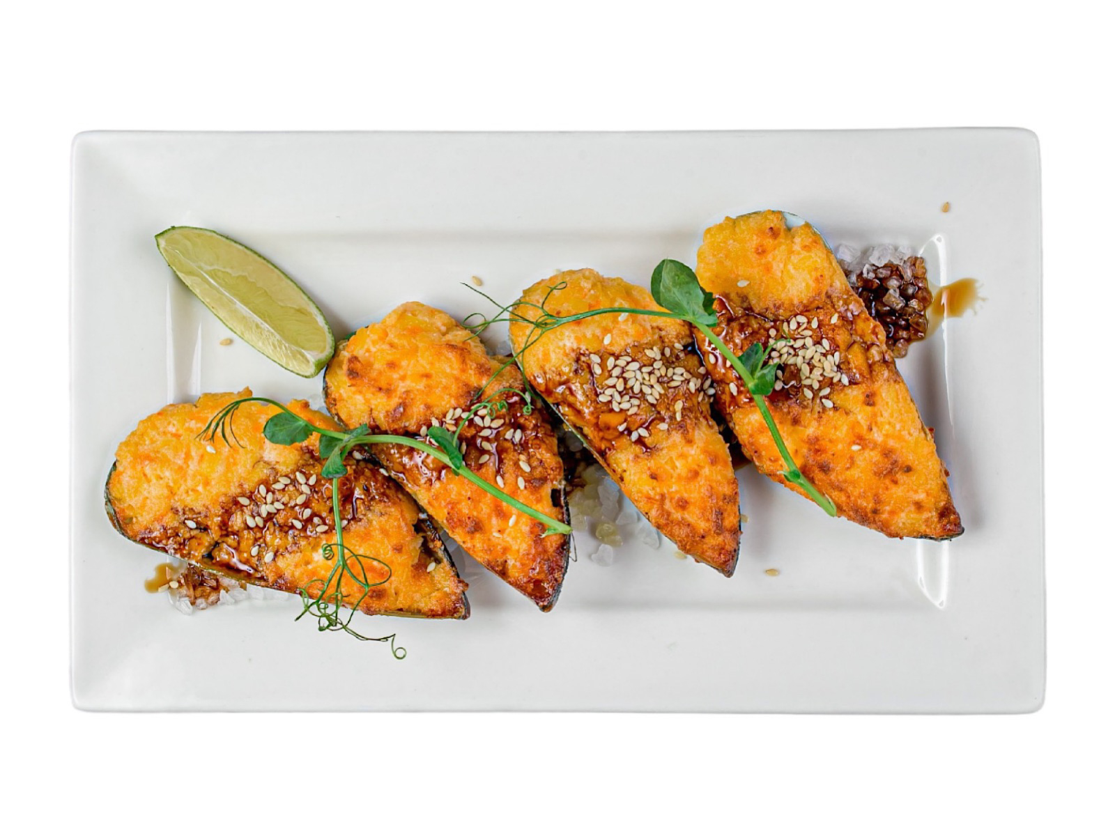 Запеченные мидии