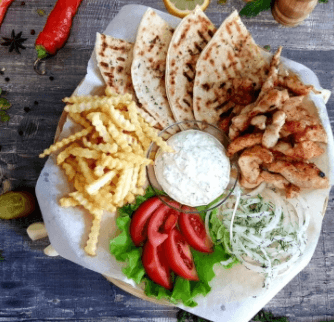 Открытый Гиро с курицей