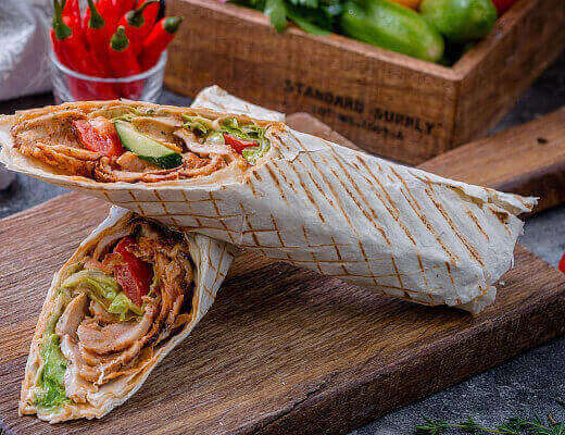 Шаурма микс курица+телятина в лаваше