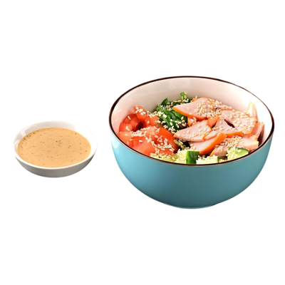 Поке с копченой курицей