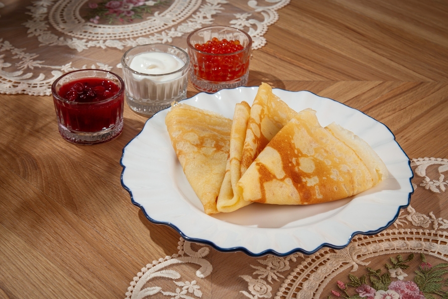 Блинчики с икрой