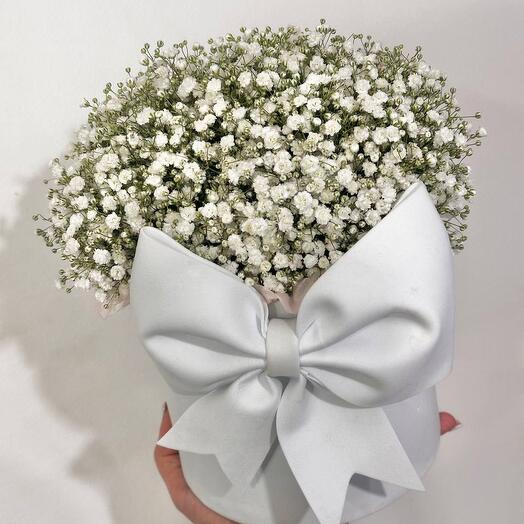 Композиция «Облачко» из стойкой гипсофилы