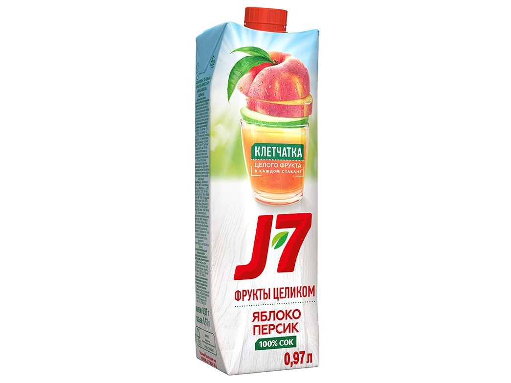 Сок J7 Персик-яблоко