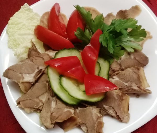 Язык отварной, 75/80 гр.