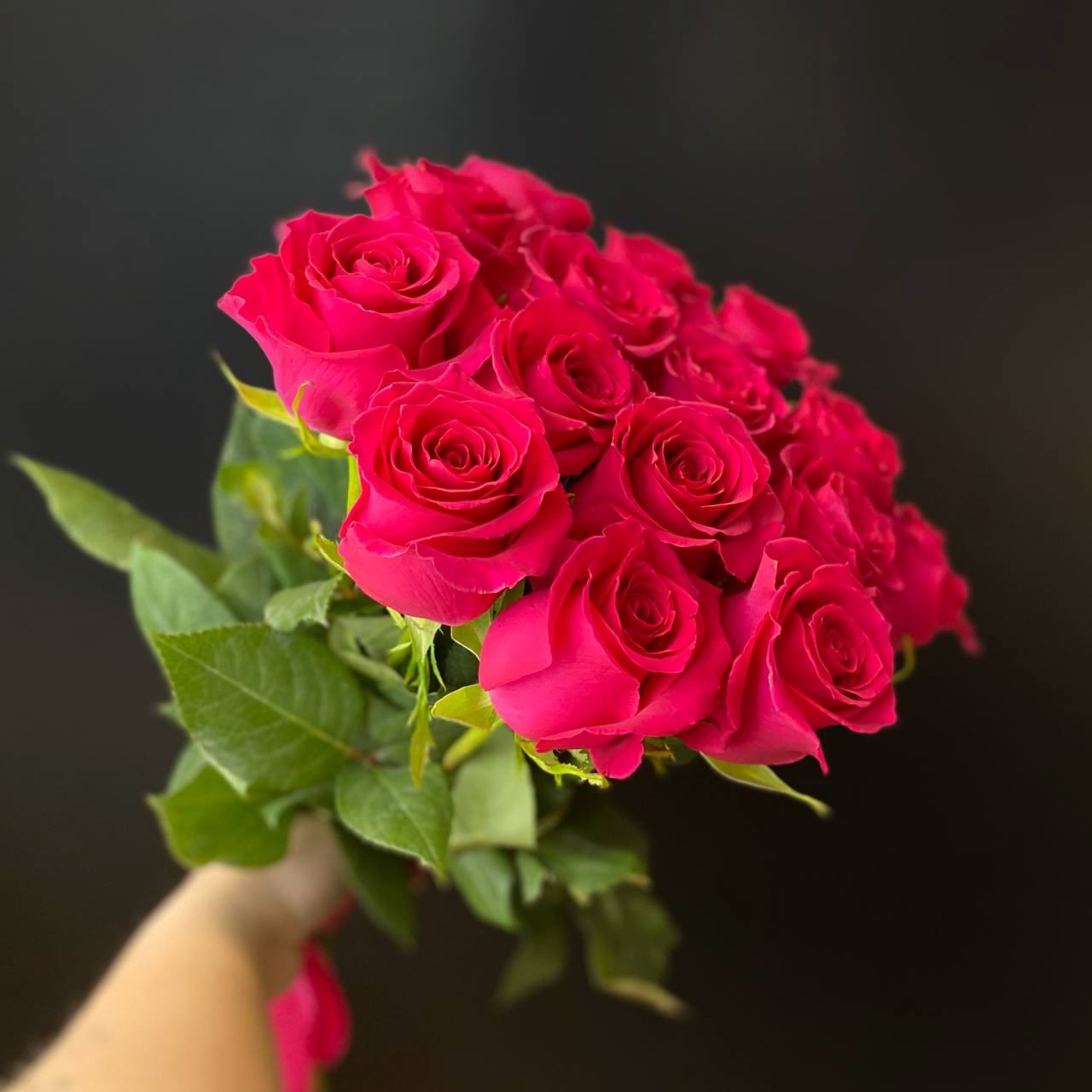 Розы малиновые, 15 шт.