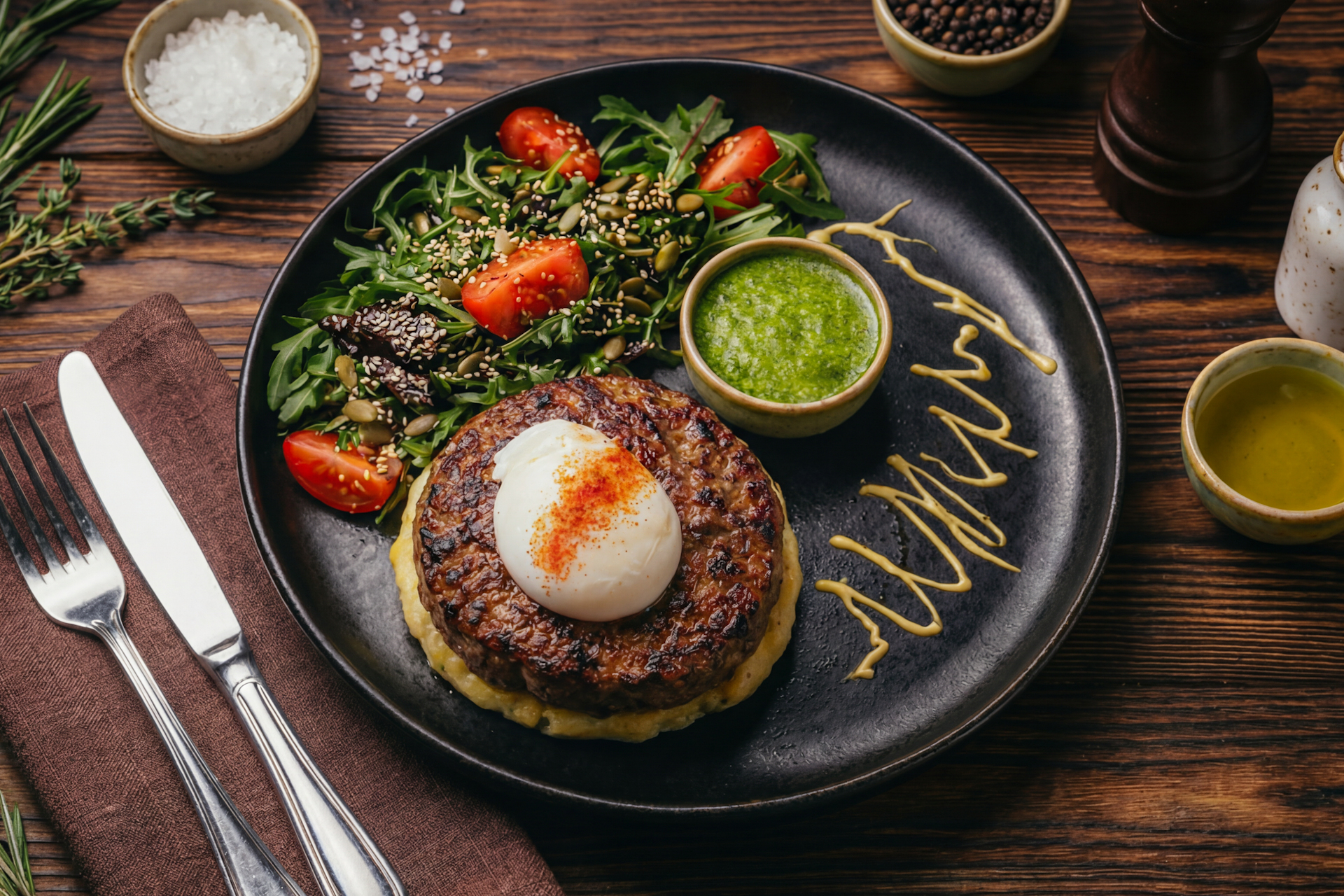 Фирменный бифштекс на мангале