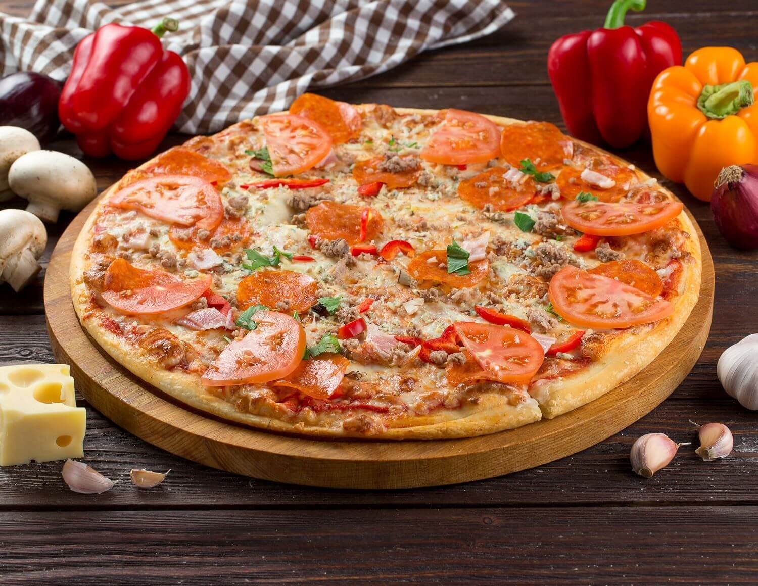 Пицца «Мясная» 40 см.