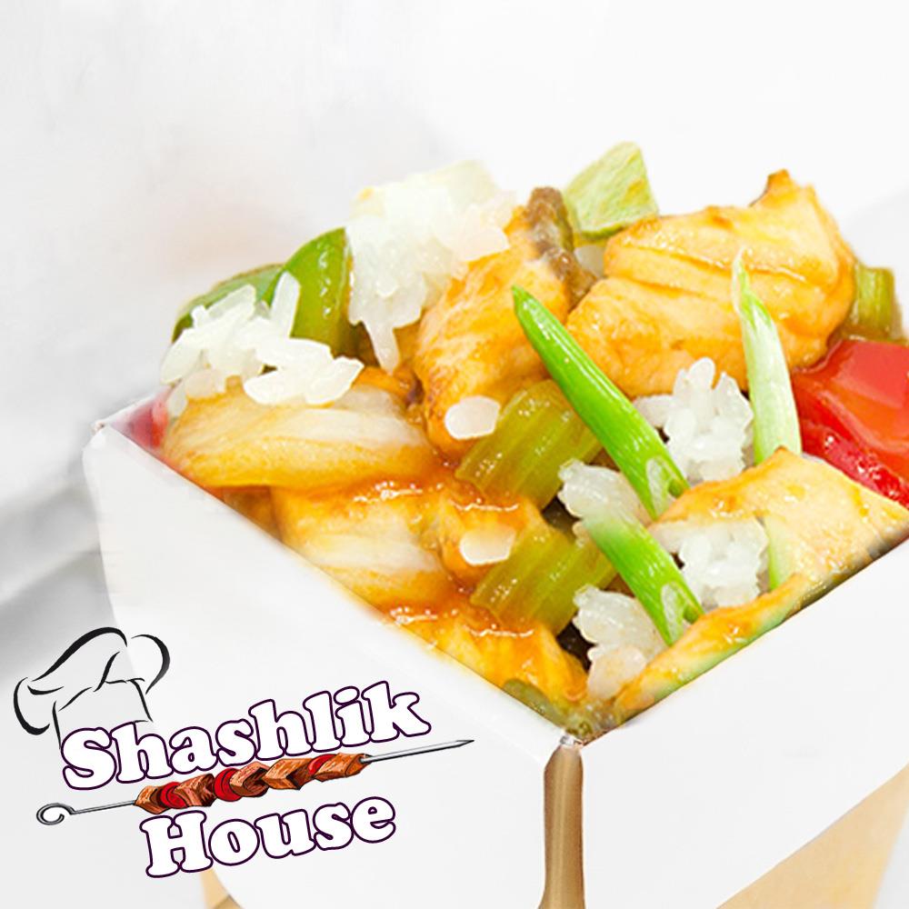 Вок с лососем по-пекински