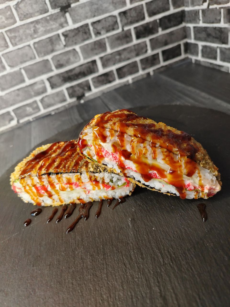 Суси-бургер с крабом 