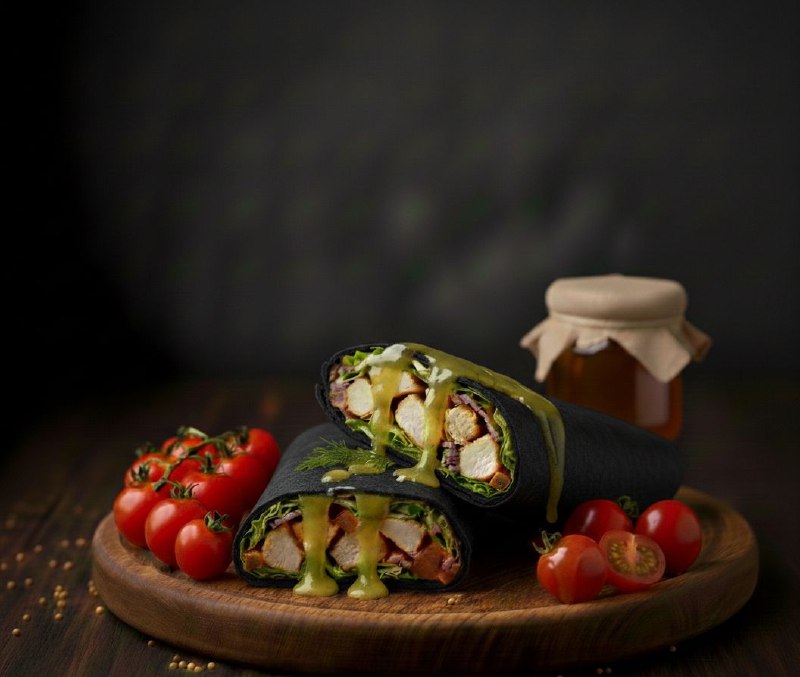 Темная медово-горчичная свиная