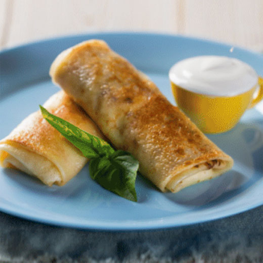 Блины с мясом