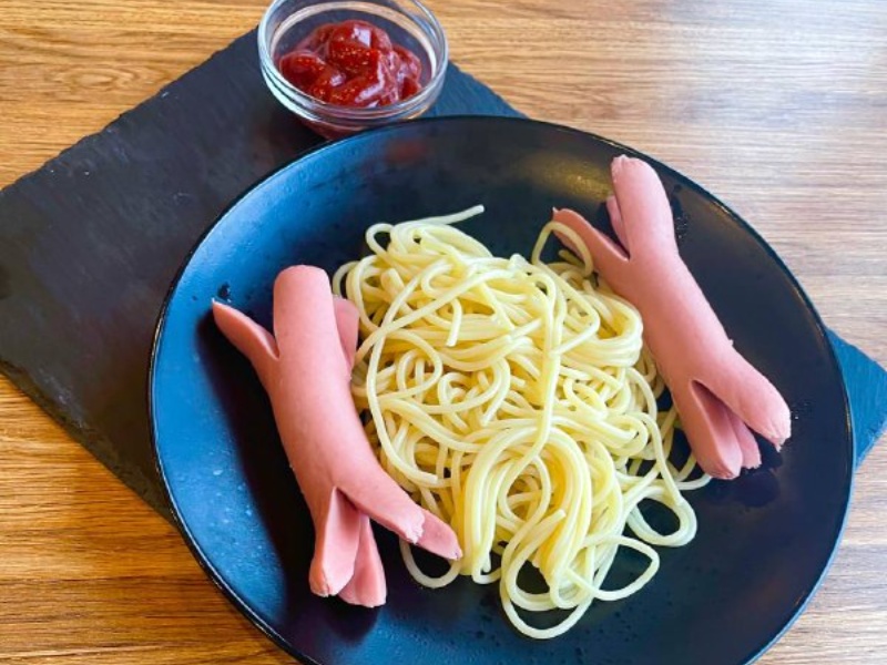 Осьминожки с кетчупом
