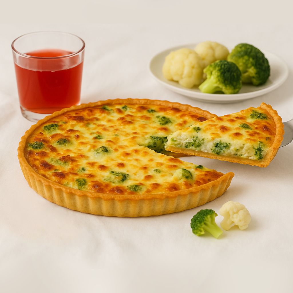 С брокколи и цветной капустой, большой