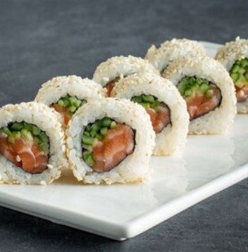 Ролл Аляска с лососем