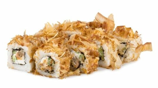 Ролл со стружкой тунца