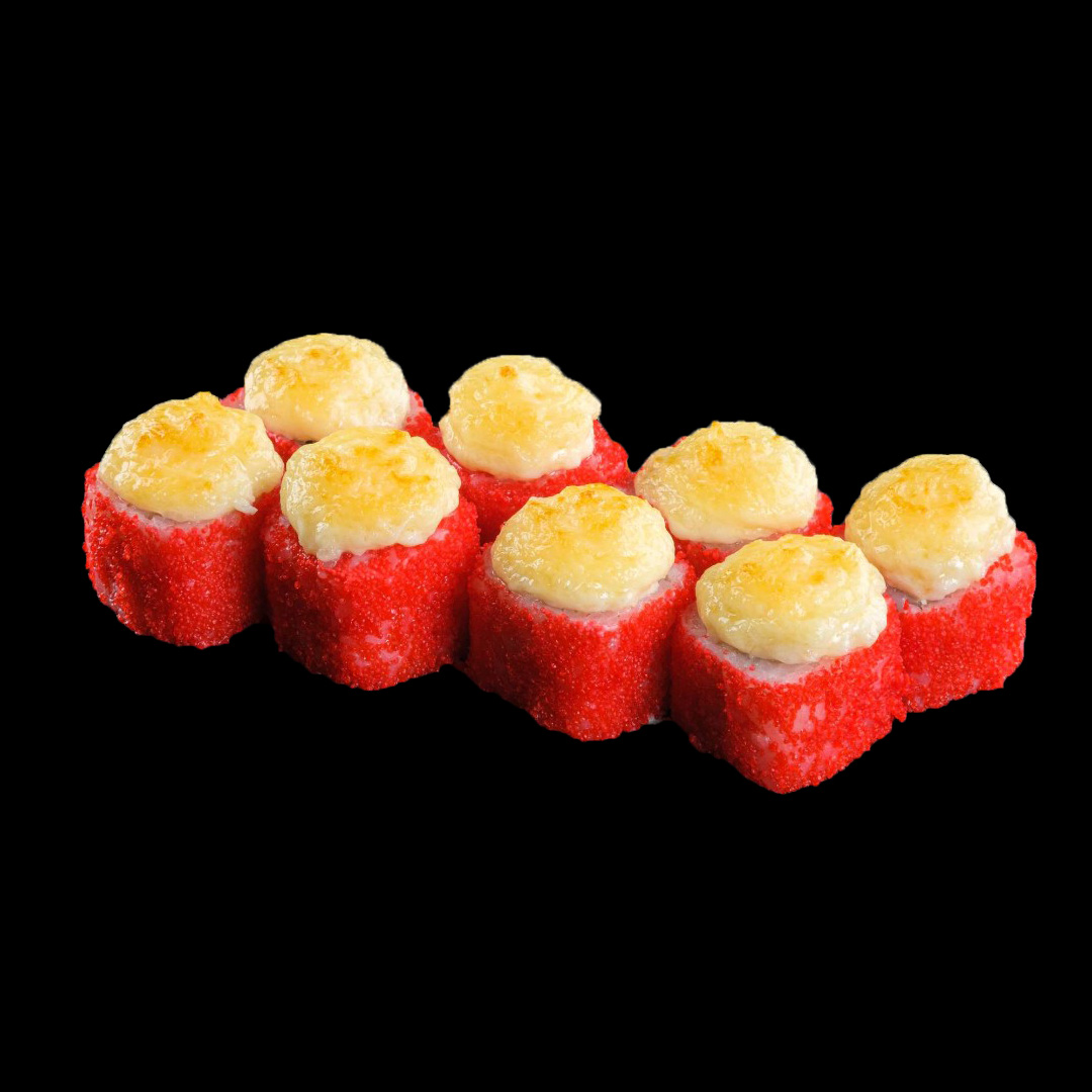 Запечённый с креветкой