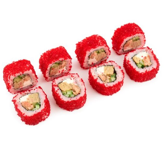 Калифорния с лососем терияки 8 шт