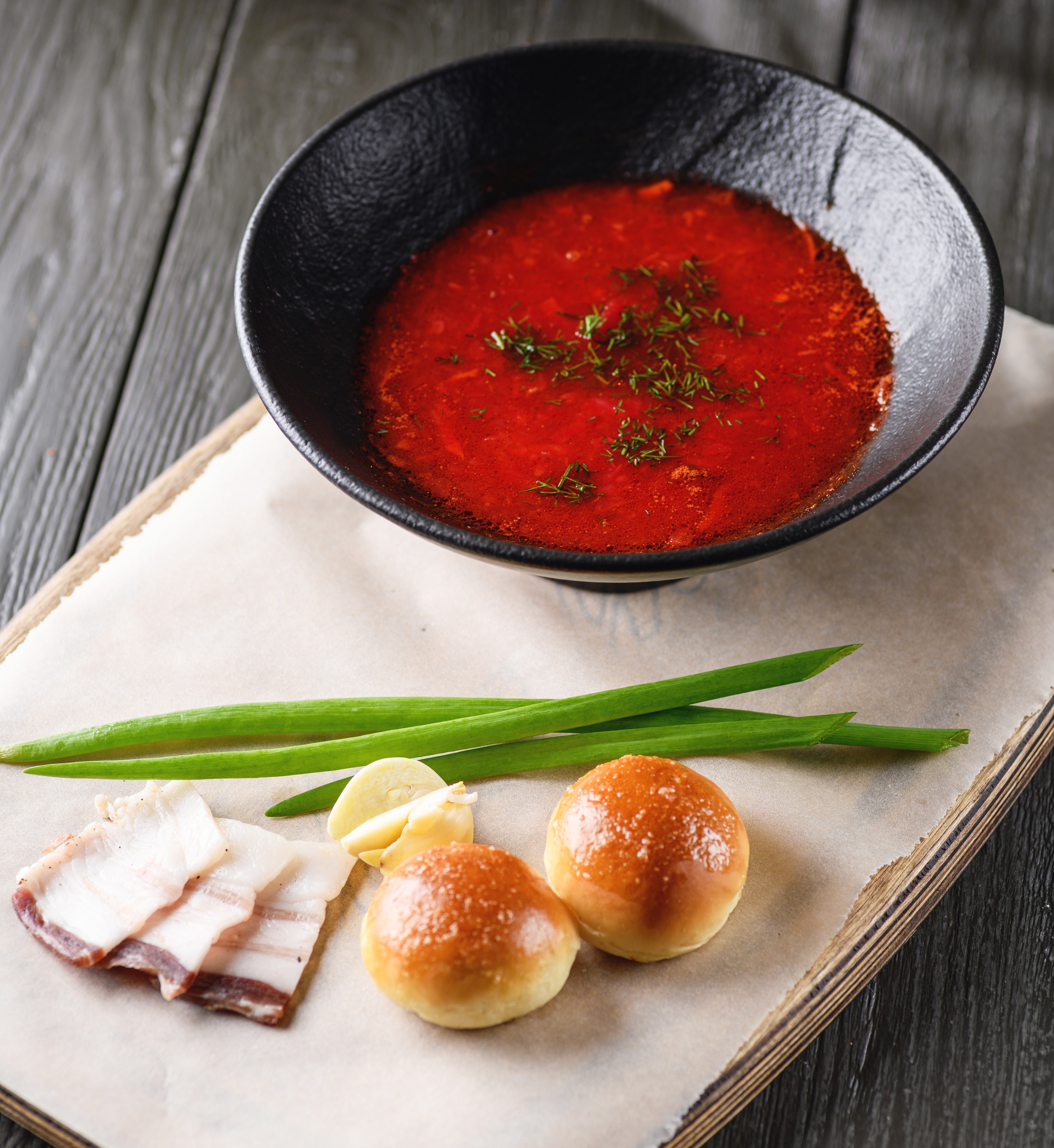 Борщ мясной с квашеной капустой