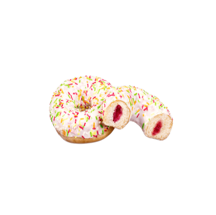 Донат frutt со смородиной и малиной