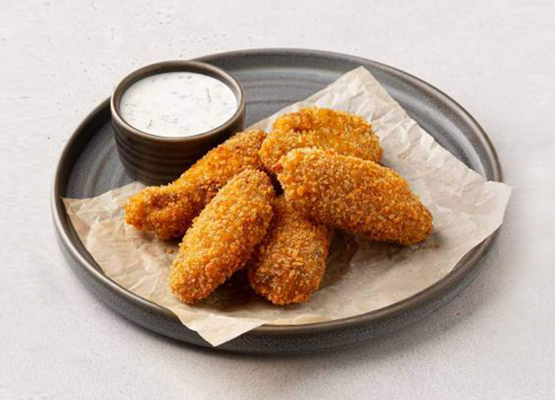 Крылышки в кляре стандартная порция с соусом