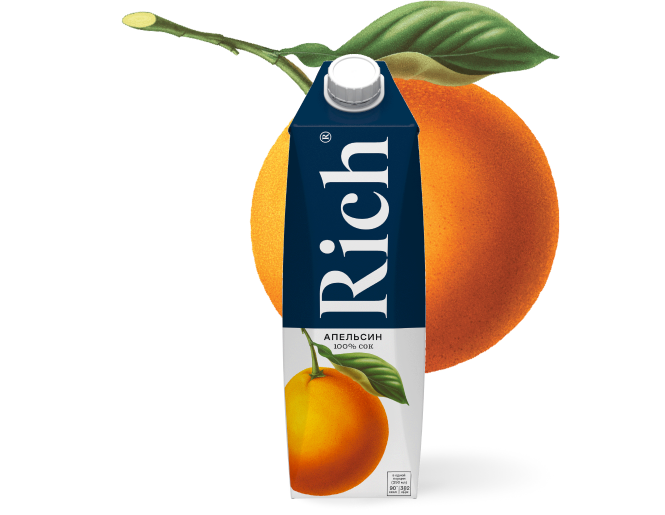 Сок "Rich" апельсиновый 1 л 