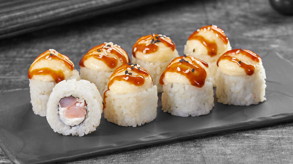 Ролл Пылкая креветка запеченный