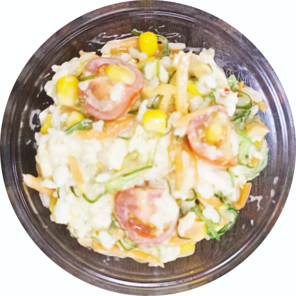 Салат с чукой и копченой курицей